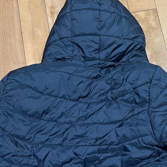 NWOT-Eddie Bauer Boys' Reversible CirrusLite Down Hooded Jacket - Picture 4 of 7